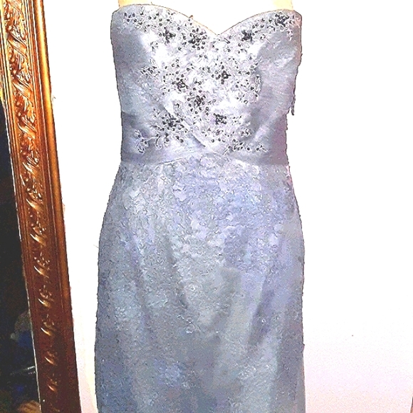 Ayce paris dress one of a kind Gray LACE - Picture 6 of 7